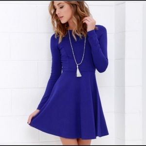 Lulus Forever Chic Royal Blue Dress